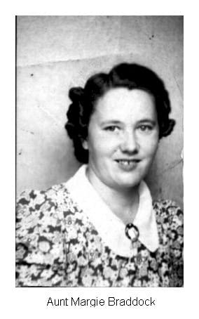 A black and white photo of an older woman.