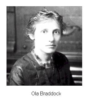 A black and white photo of a woman