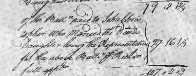 A page of an old document with handwriting.